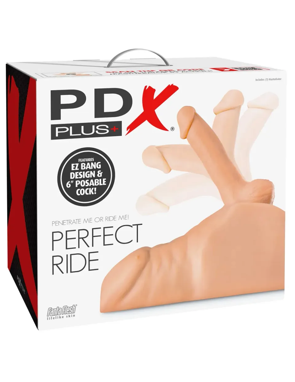 Pipedream PDX Plus Perfect Ride Masturbator Mega Fanta Flesh Verstelbaar
