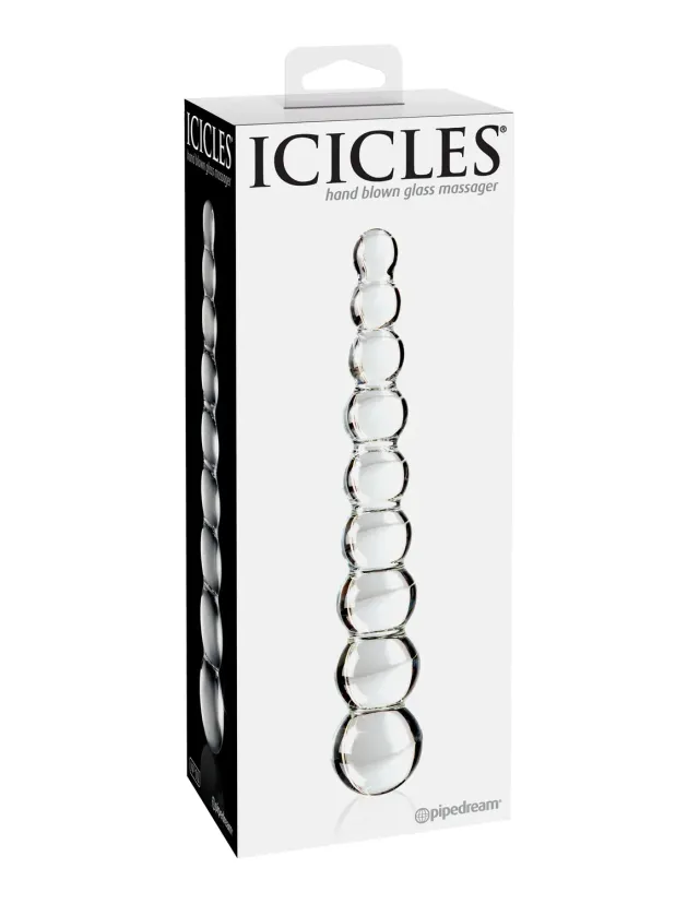 Pipedream Icicles No. 2 glazen dildo transparant temperatuurspel