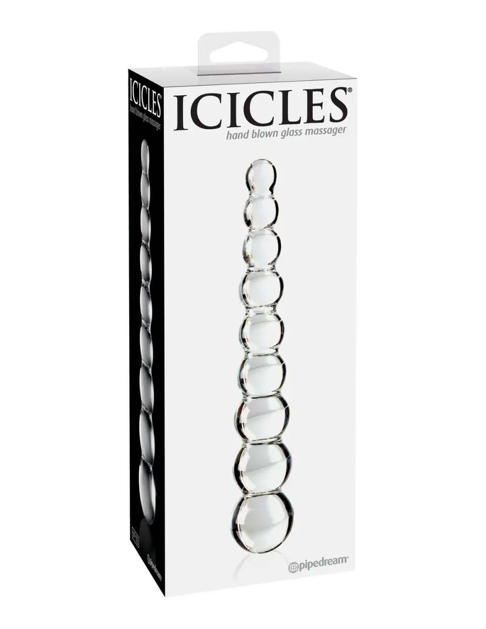 Pipedream Icicles No. 2 glazen dildo transparant temperatuurspel