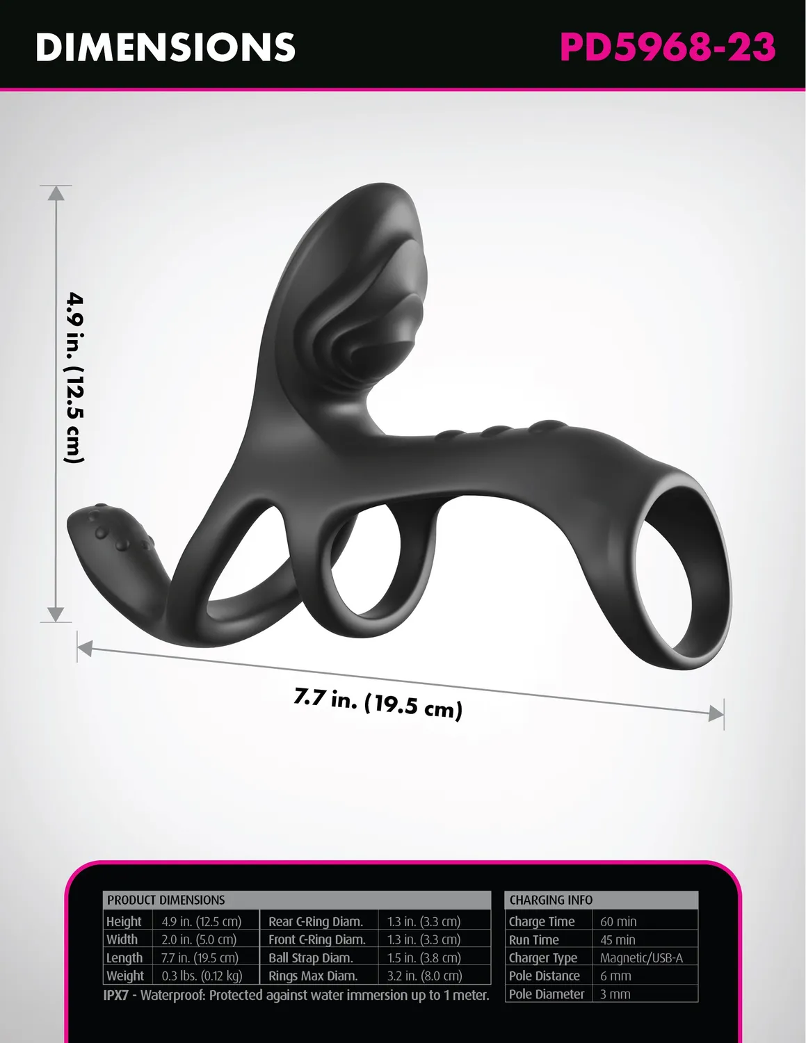 Pipedream Fantasy C-Ringz Ultimate Couples Cage Max cockring 3 motors