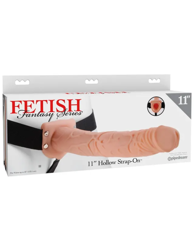 Pipedream Fetish Fantasy 11 Hollow Strap-On voorbinddildo set