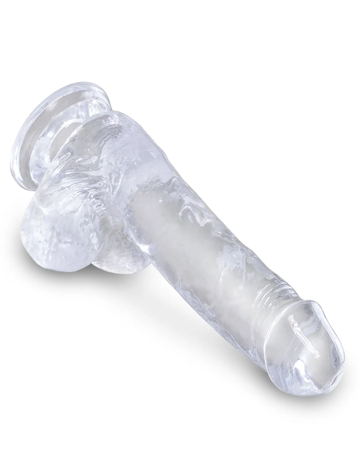 Pipedream King Cock 6 inch dildo transparant met zuignap