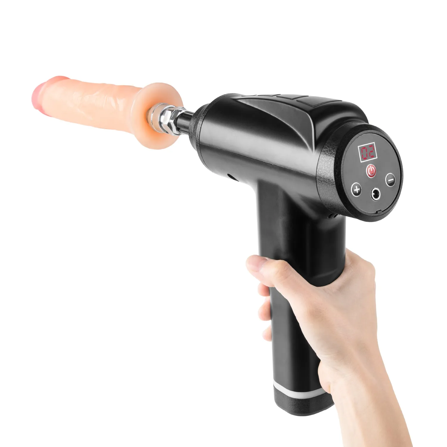 Lux Fetish Rechargeable Handheld sexmachine met dildo