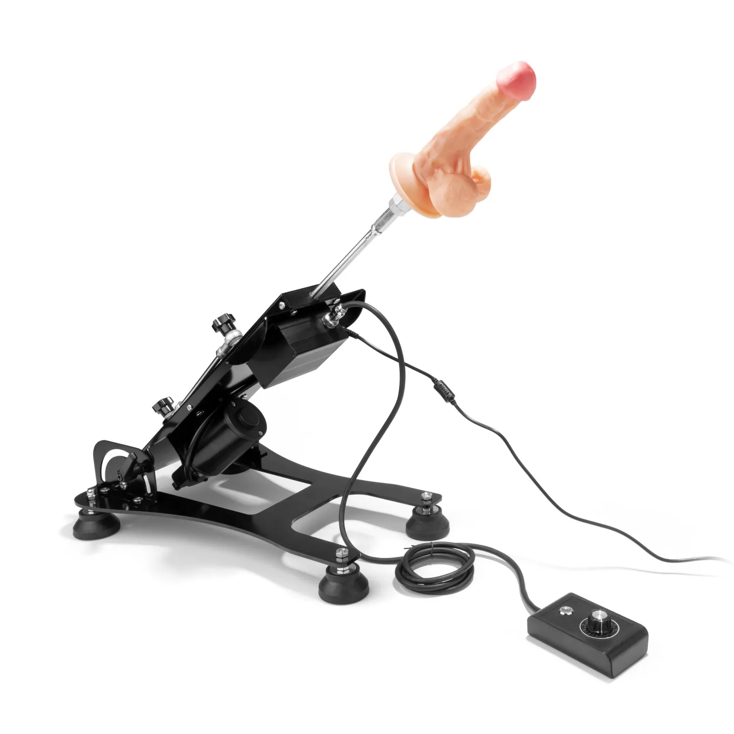 Lux Fetish Thrusting Sexmachine met controller 2 dildo's