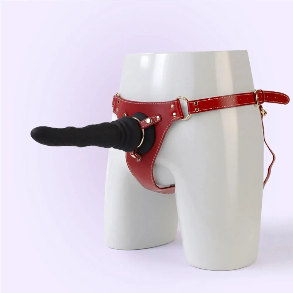 Beisar Strap-On harnas saddle red verstelbaar