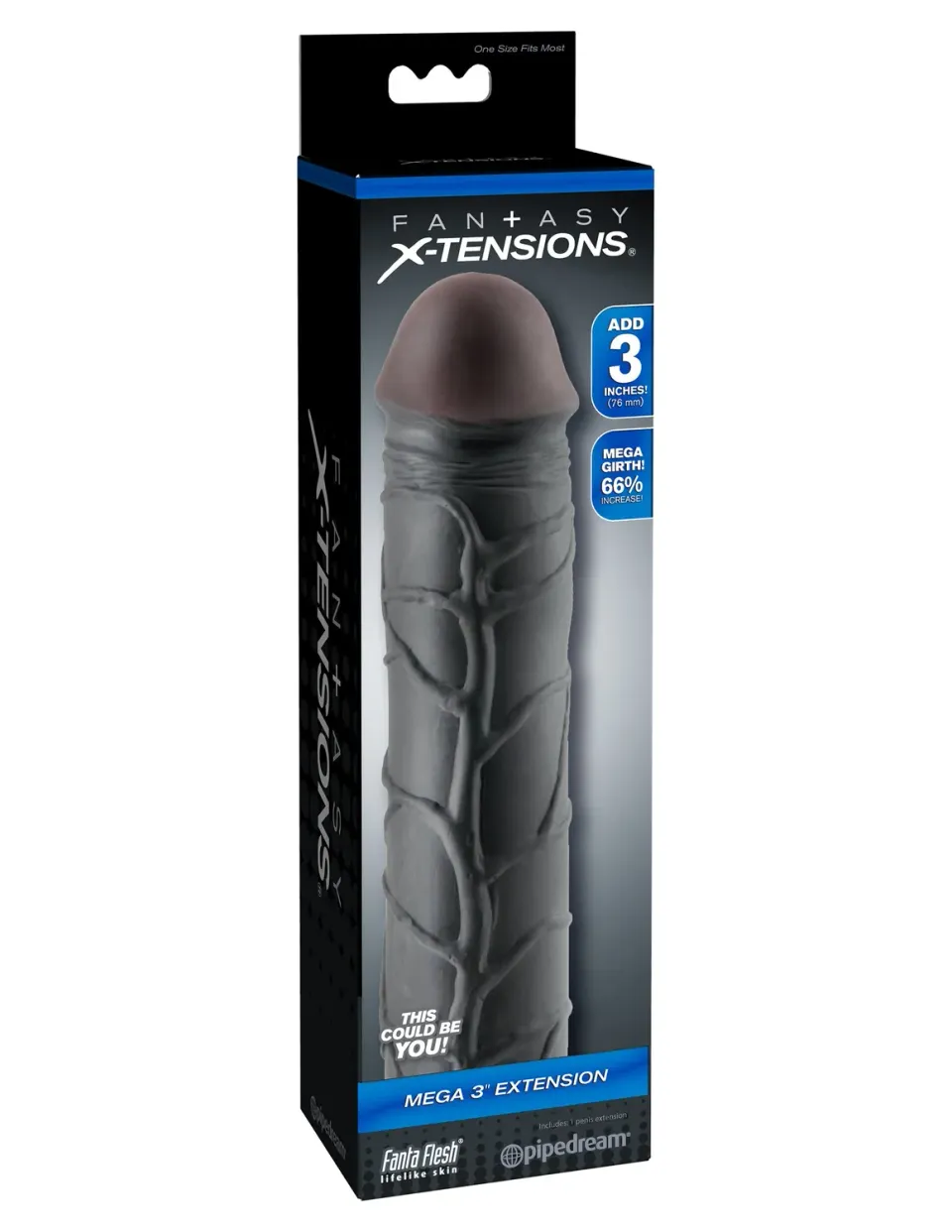 Pipedream Fantasy X-tensions Mega 3 Extension penishoes zwart