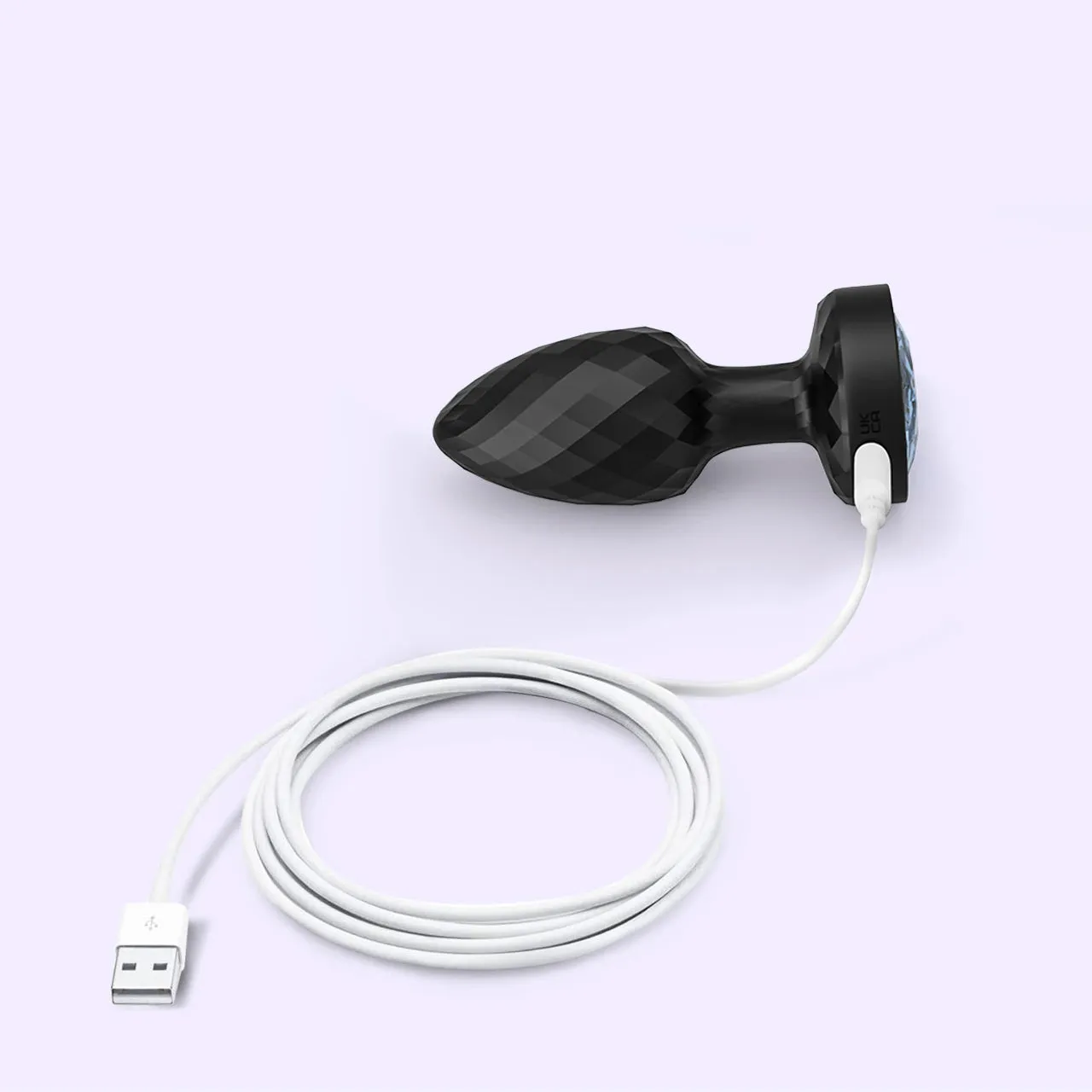 Beisar Piet 2 buttplug zwart met licht en trilling