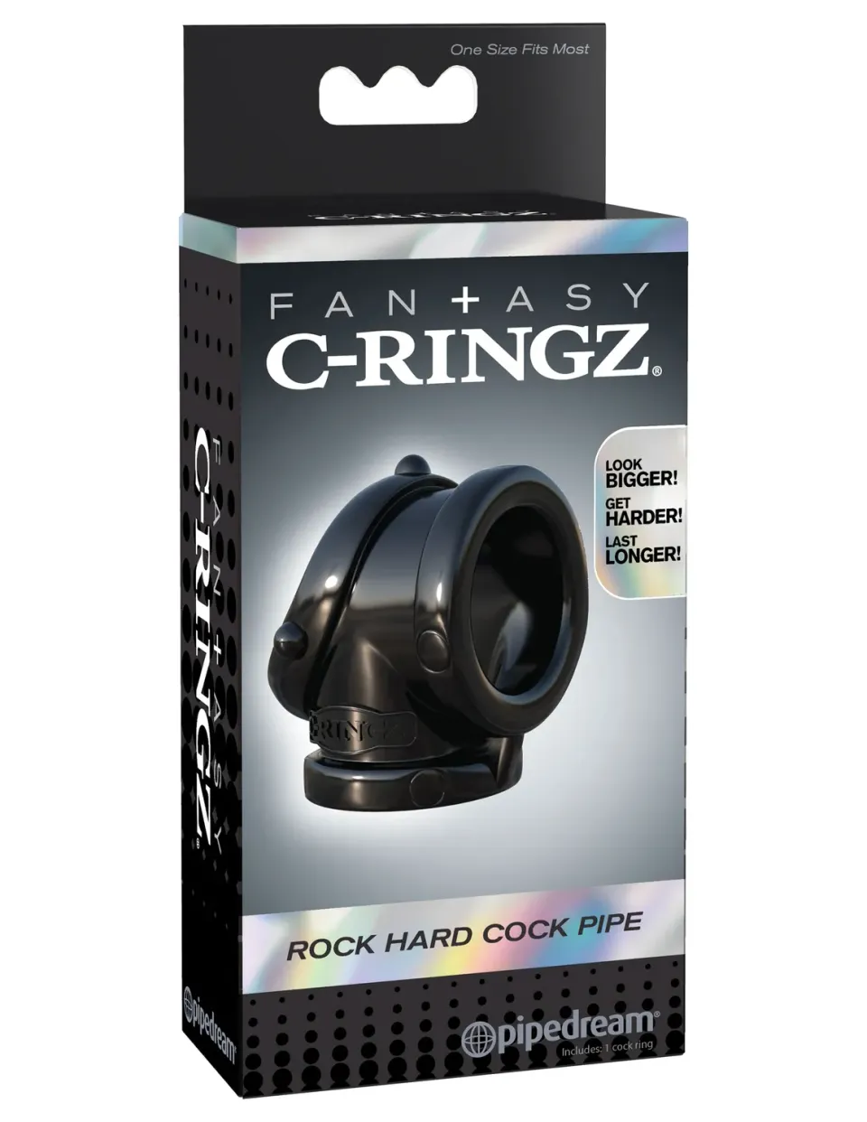 Pipedream Fantasy C-Ringz Rock Hard Cock Pipe cockring