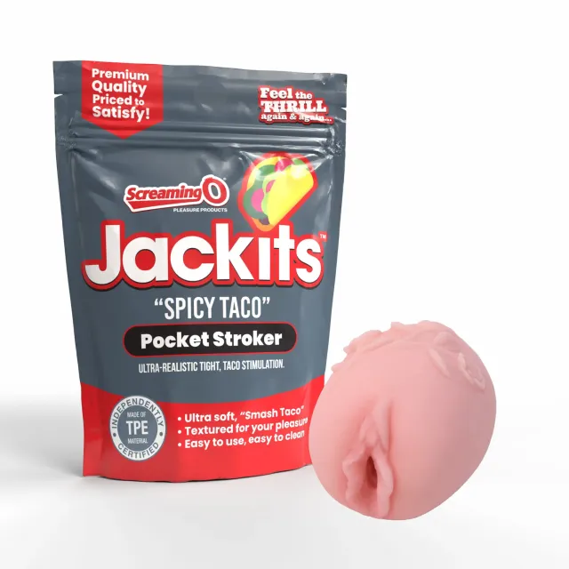 Screaming O Jackits Spicy Taco masturbator roze textuur