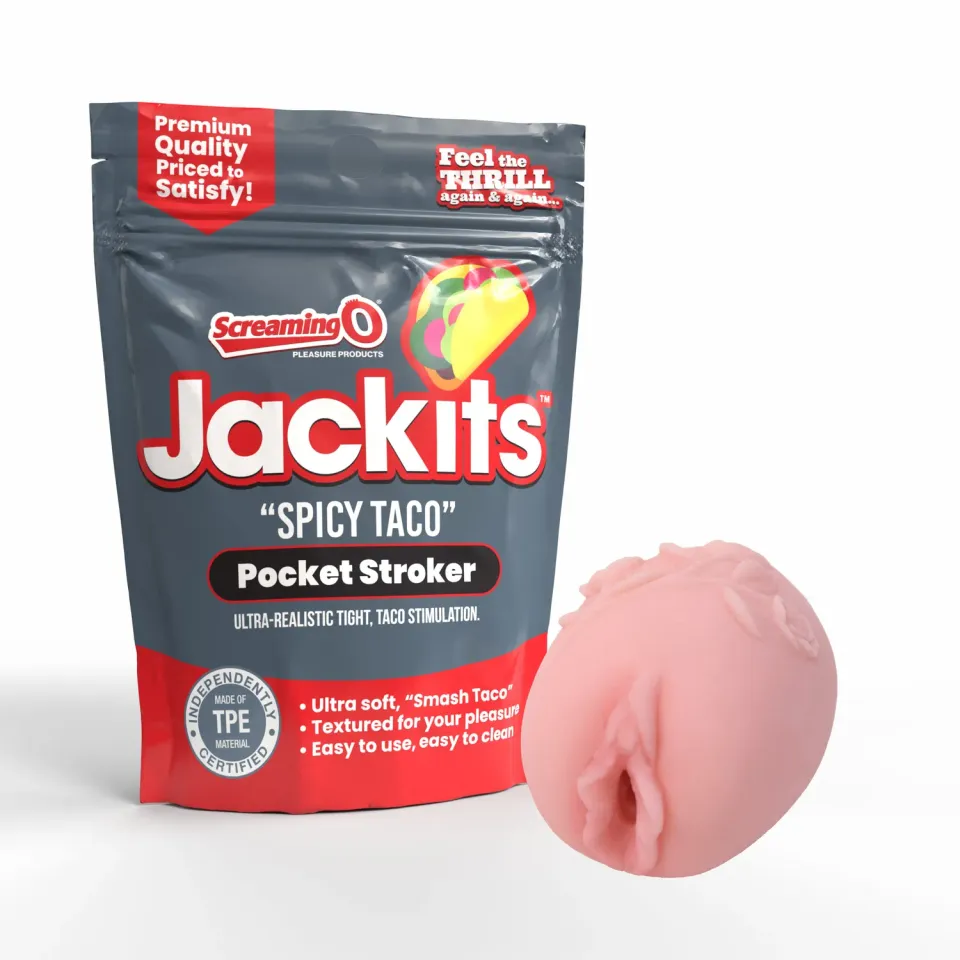 Screaming O Jackits Spicy Taco masturbator roze textuur