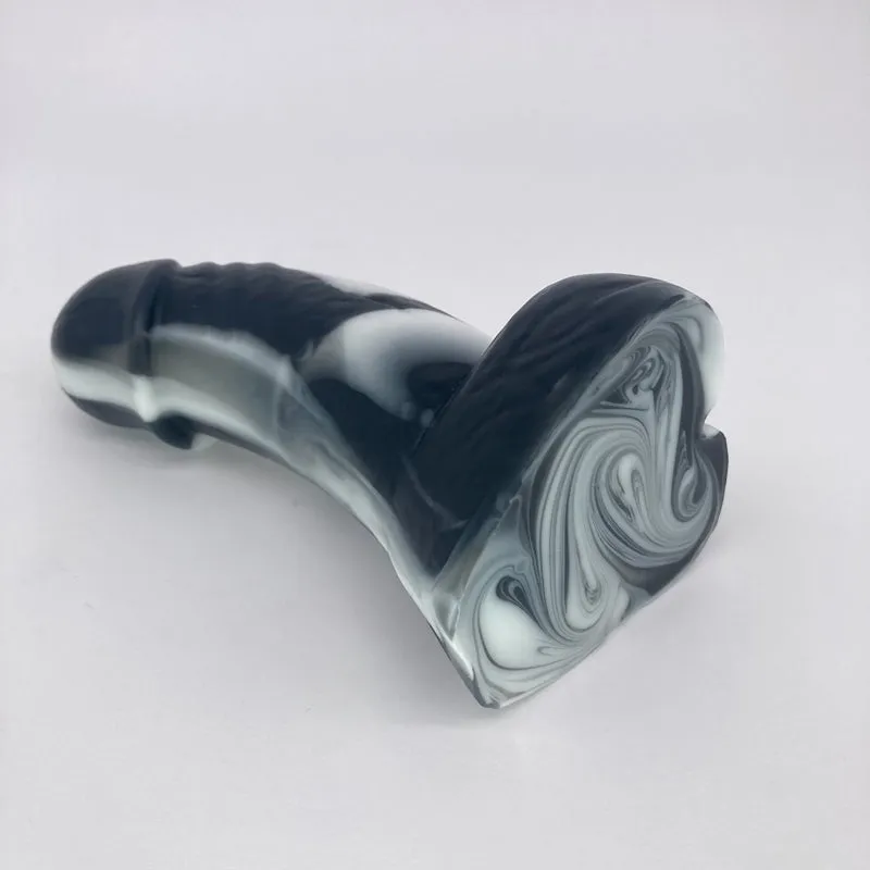 Tentickle Woodsman Goth Stripe dildo mini soft