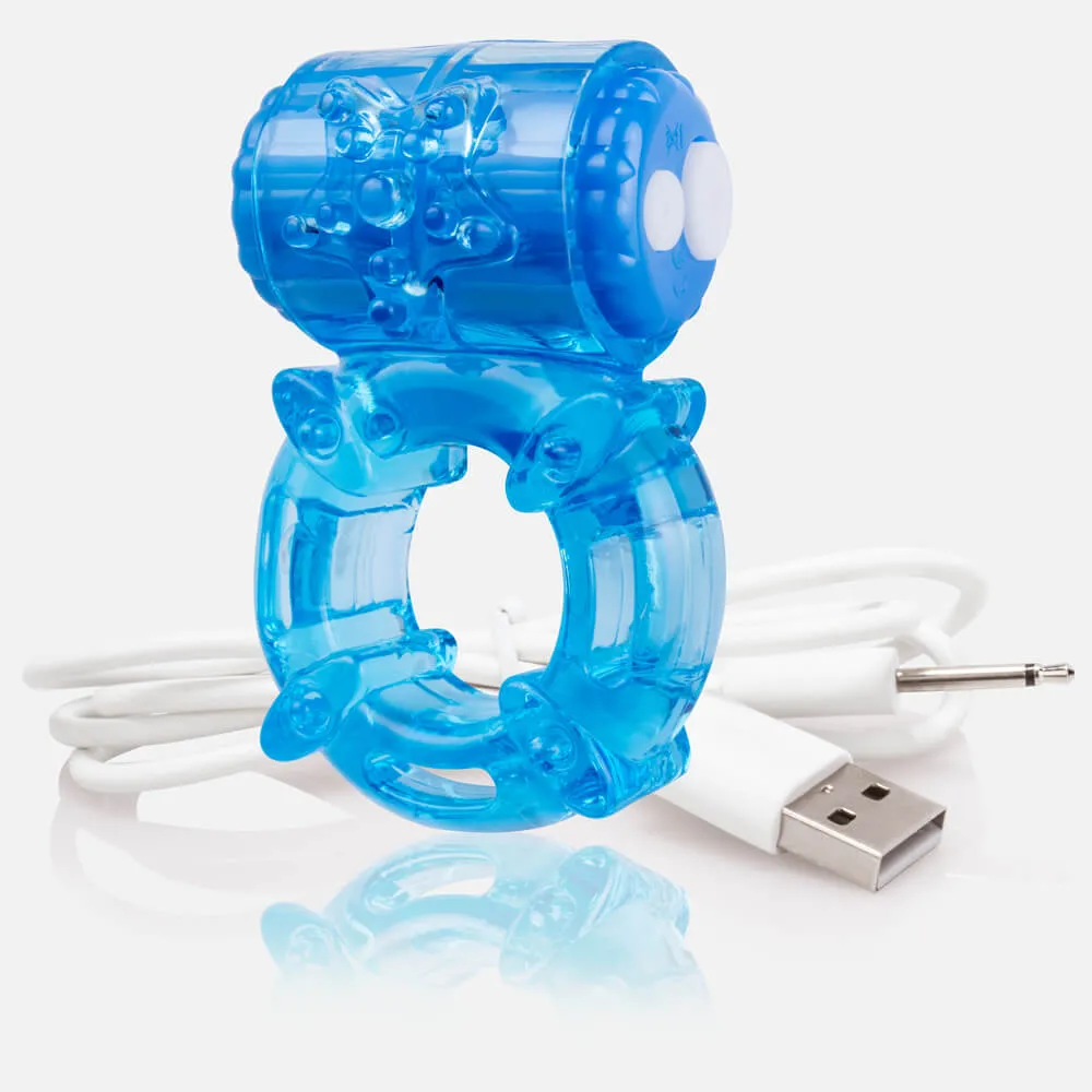 Screaming O Charged BigO Ring cockring blauw oplaadbaar