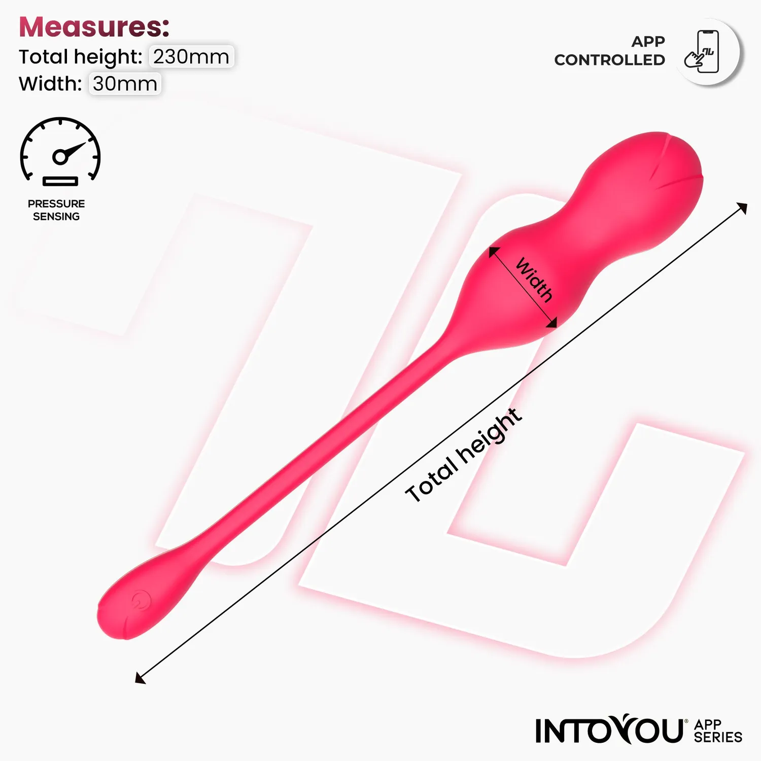 Intoyou Kyra bekkenbodemtrainer met app fuchsia roze