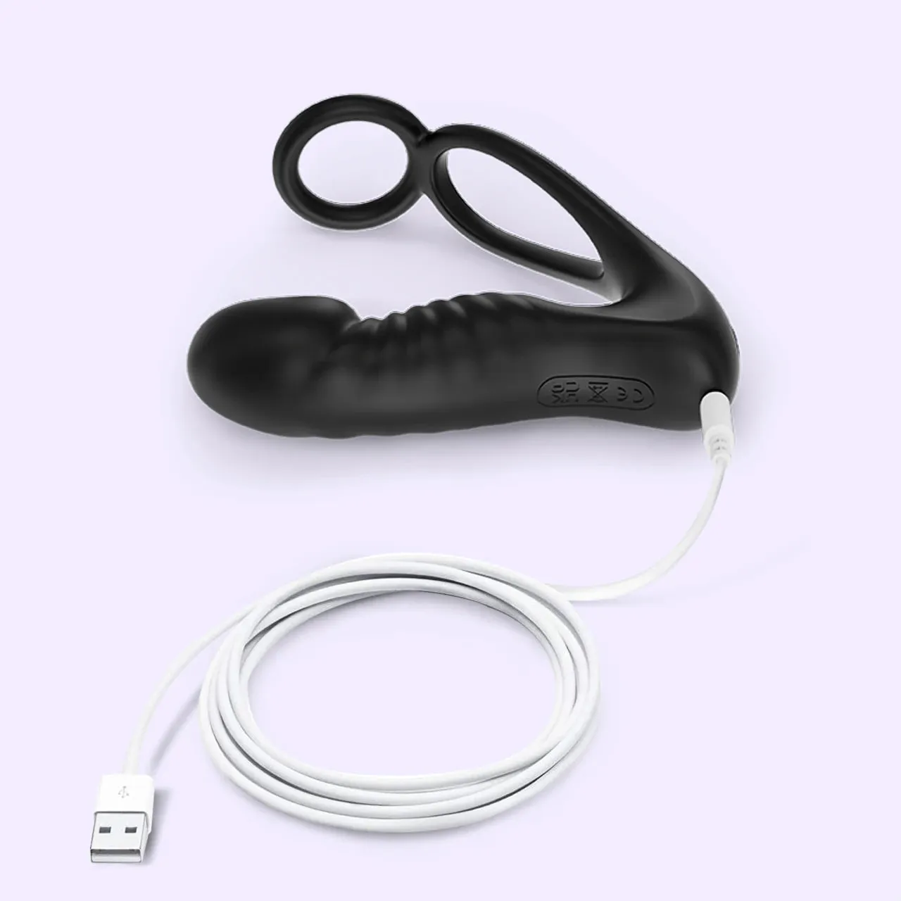 Beisar Puck 4-in-1 prostatemassager siliconen zwart