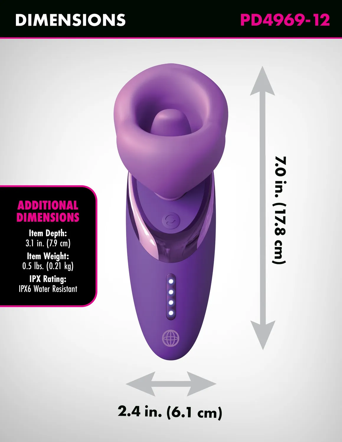 Pipedream Fantasy For Her Pleasure Sucker luchtdrukvibrator