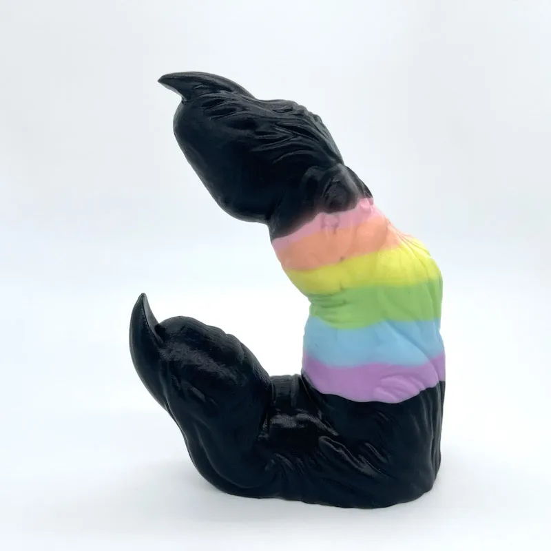 Tentickle Wölfing Black Rainbow dildo X-Small Super Soft