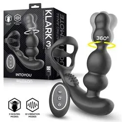 Intoyou Klark oscillerende buttplug vibratie afstandsbediening