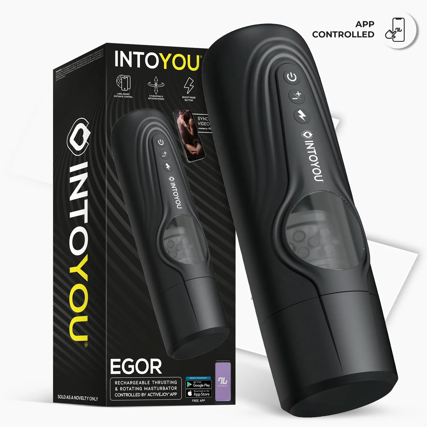 Intoyou Egor Masturbator Thrusting Rotatie Zwart
