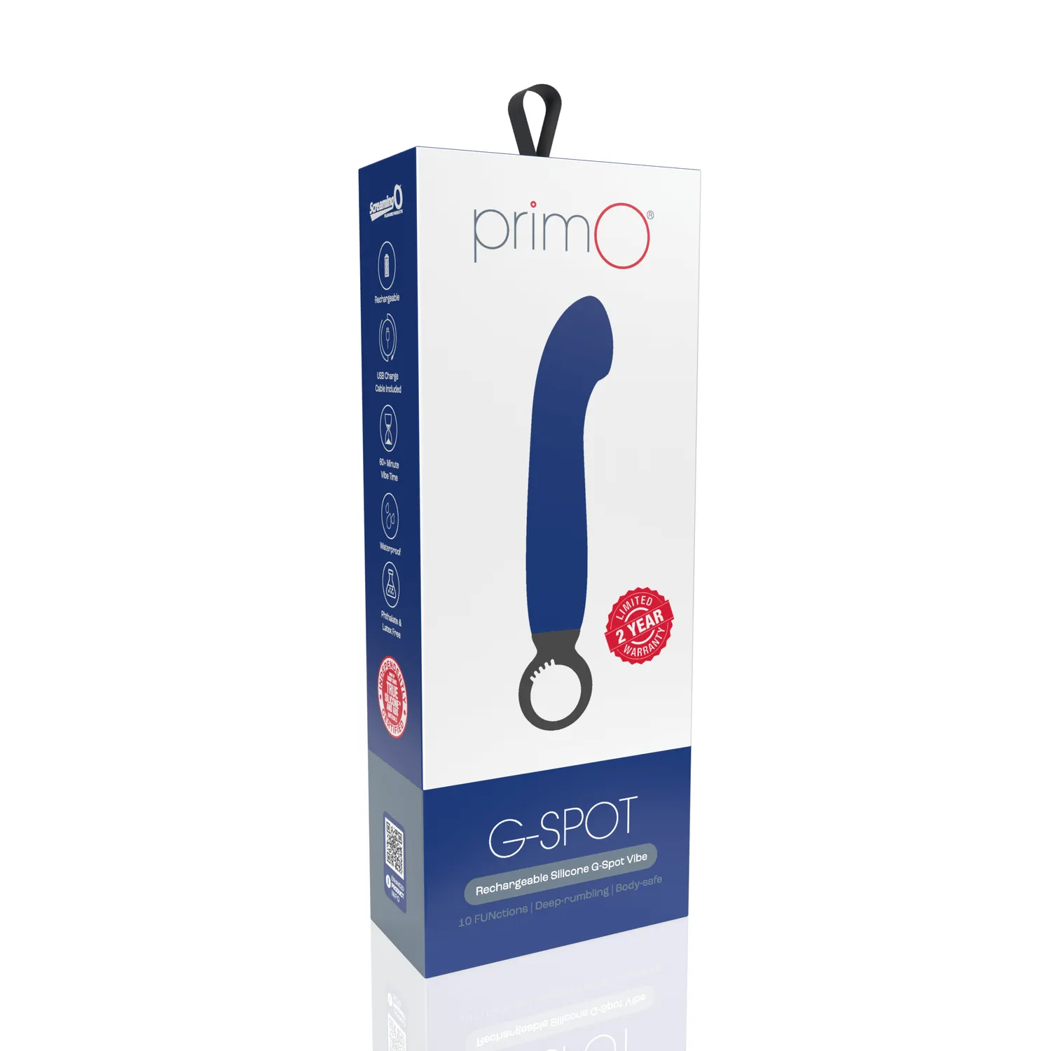 Screaming O PrimO G-spot vibrator blueberry siliconen