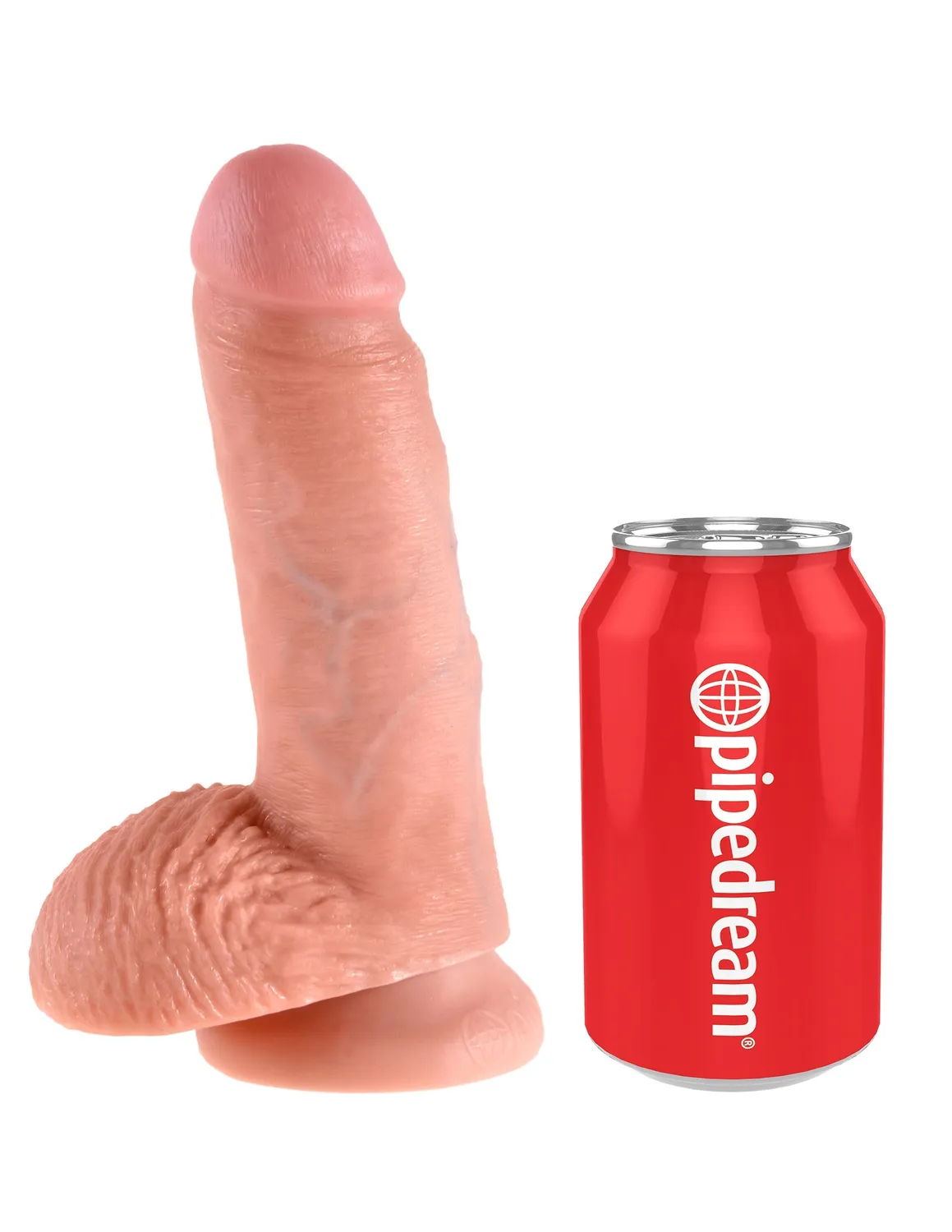 Pipedream King Cock 7 inch dildo huidskleur realistisch