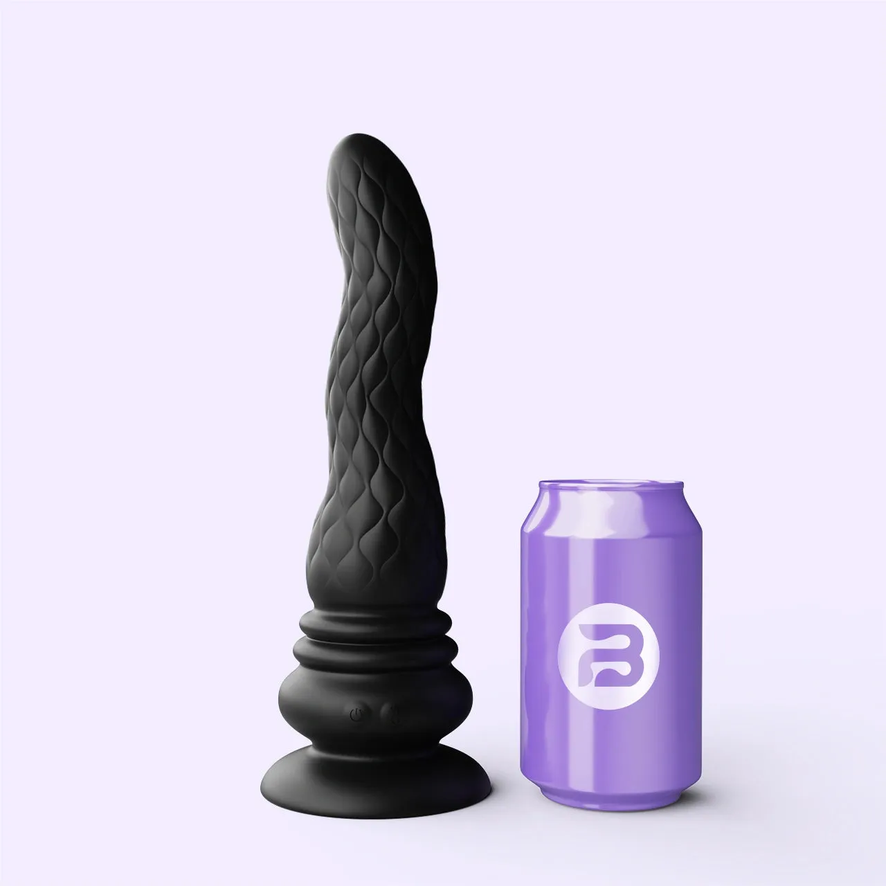 Beisar Phantom zuigdildo fantasy zwart 23 cm