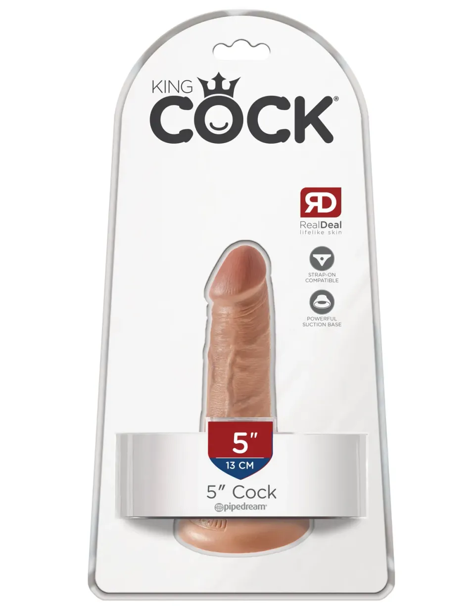 Pipedream King Cock 5 inch dildo huidskleur realistisch
