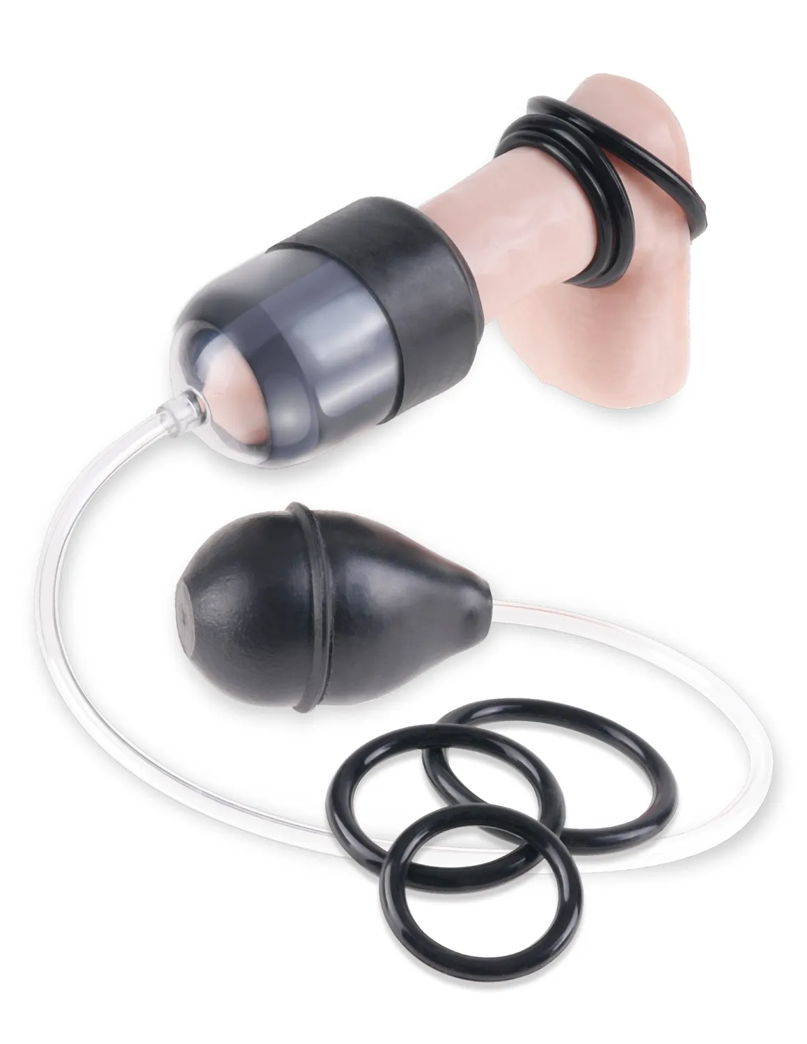 Pipedream Fetish Fantasy Suck N Stroke penis pomp clear