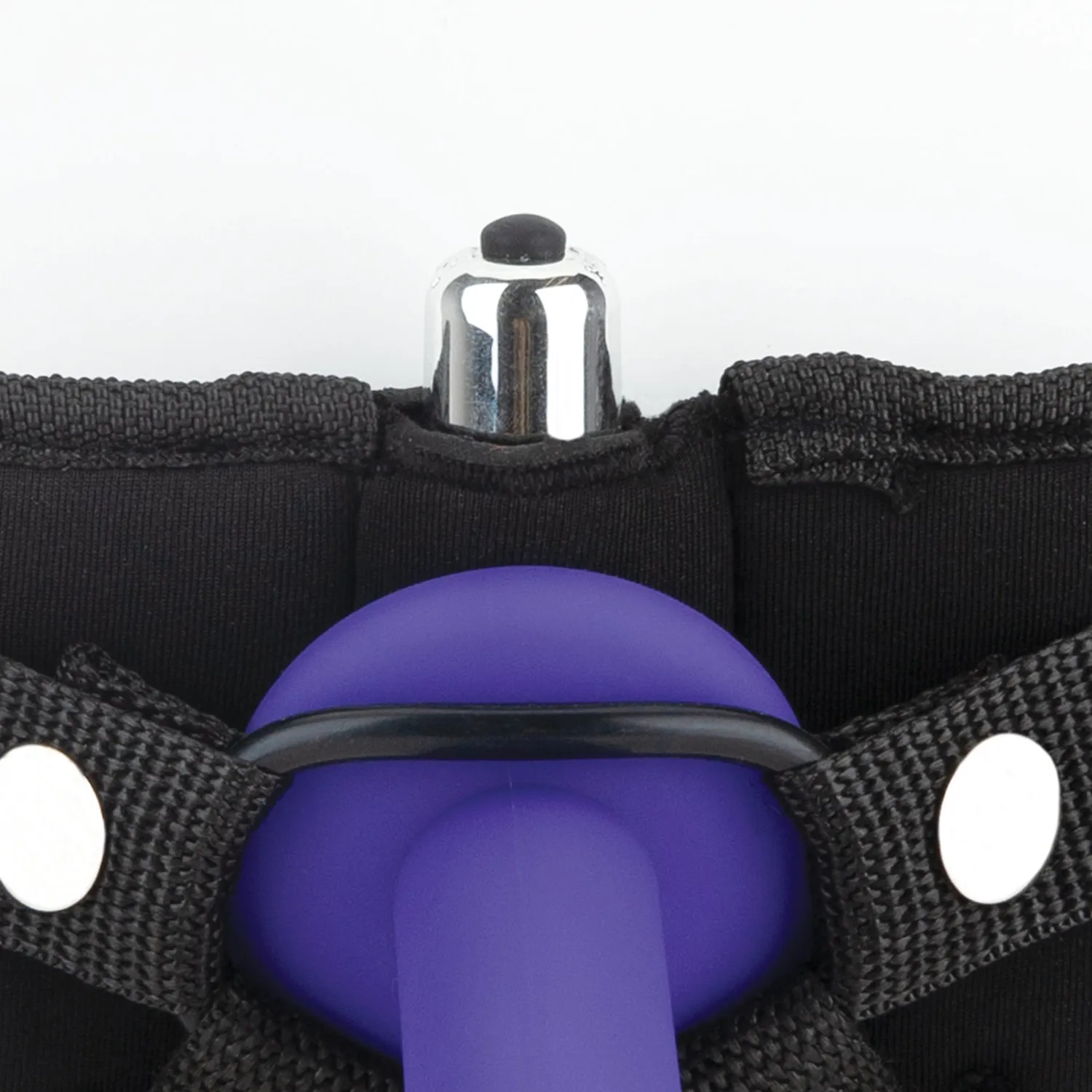 Lux Fetish Strap-On Harnas Zwart Verstelbaar met Ringen