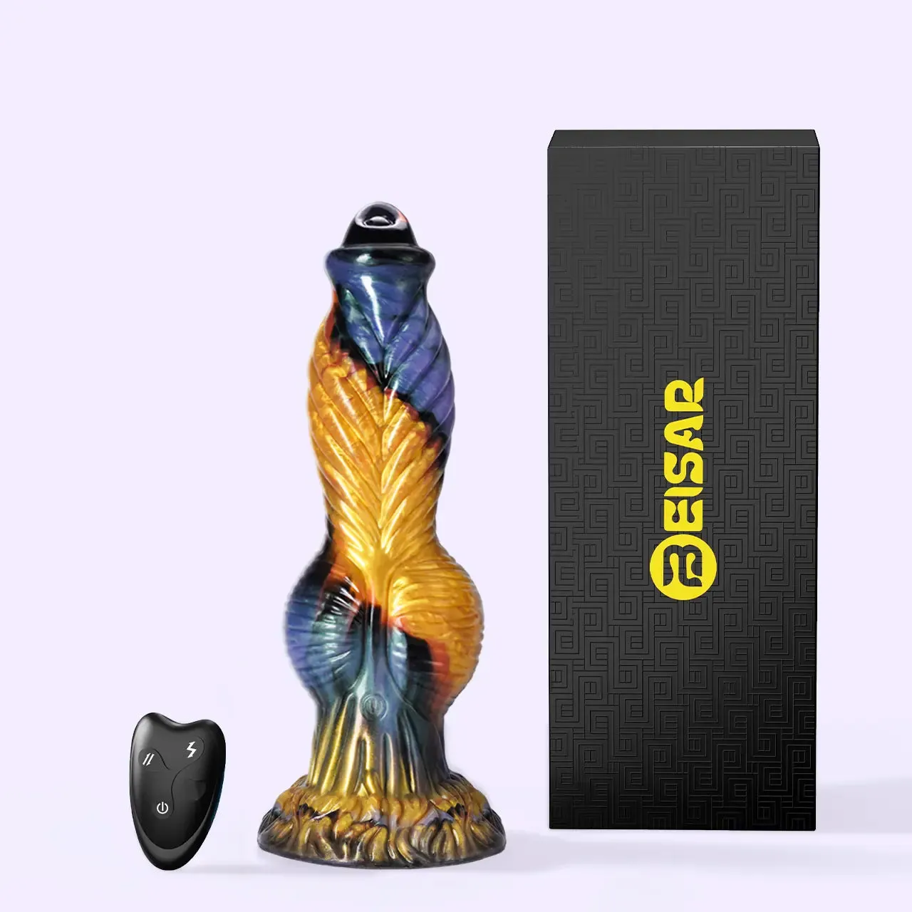Beisar PhoenixGP PurGold monster dildo paars-goud