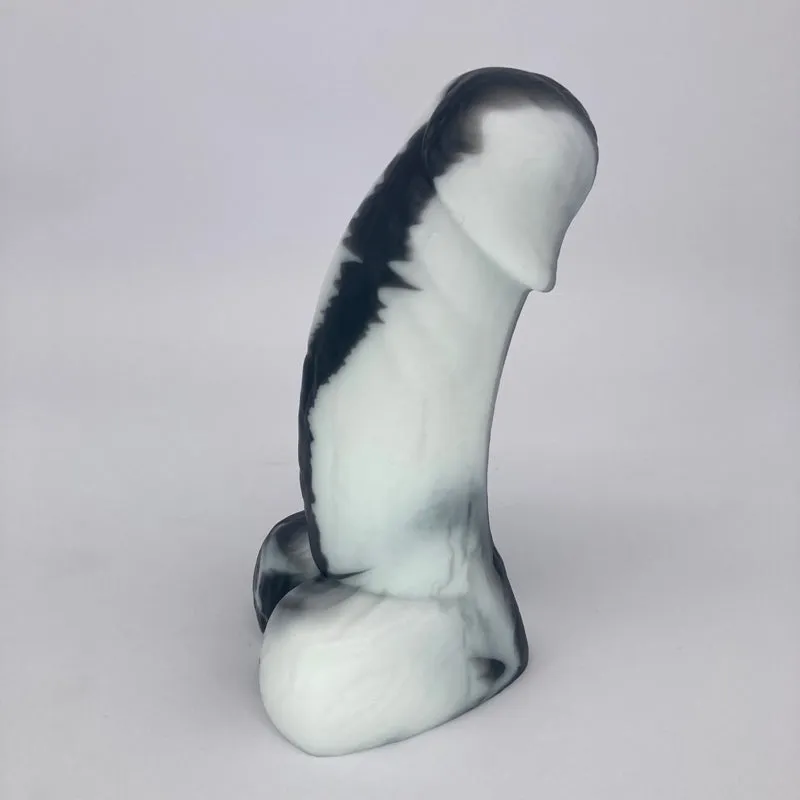 Tentickle Woodsman Goth Stripe dildo small zacht flop
