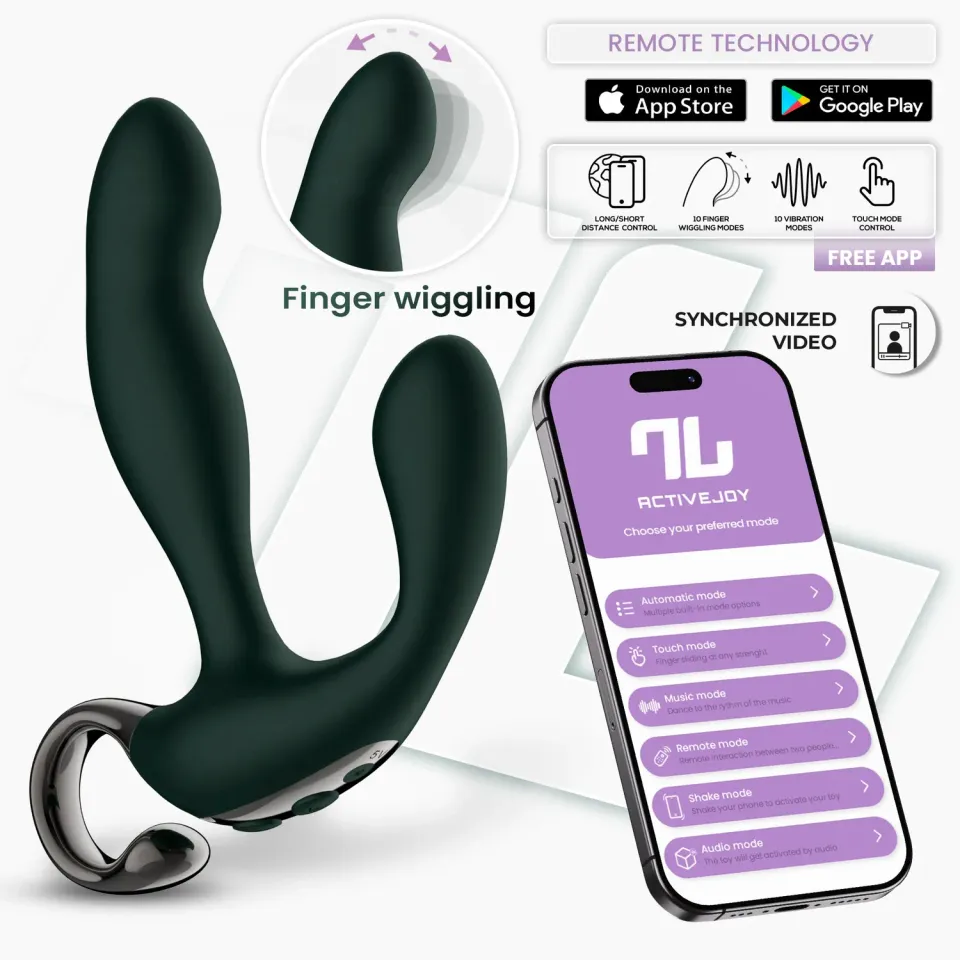 Intoyou Greeny prostaatvibrator met app en wiggle
