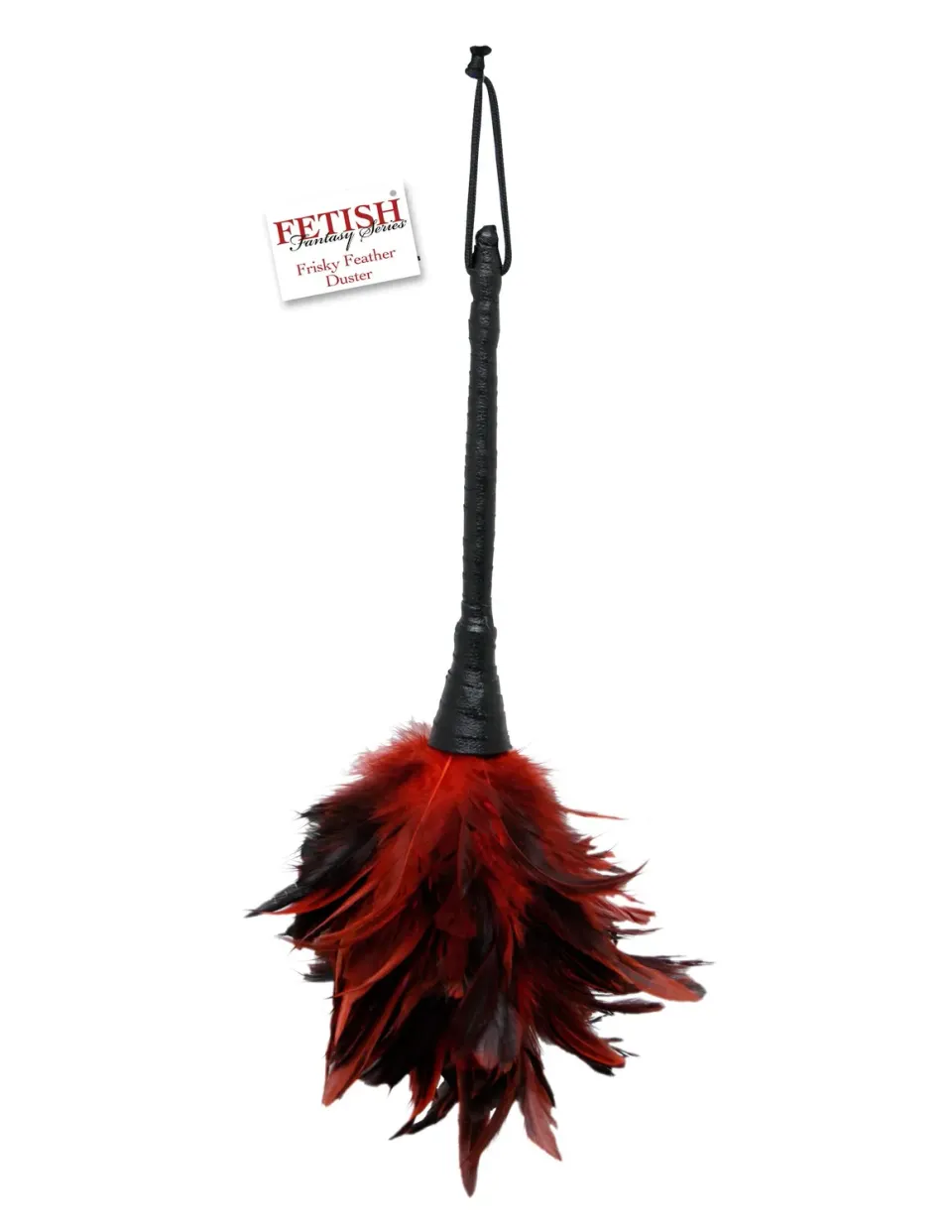Pipedream Fetish Fantasy Frisky Feather Duster veren teaser rood-zwart zacht