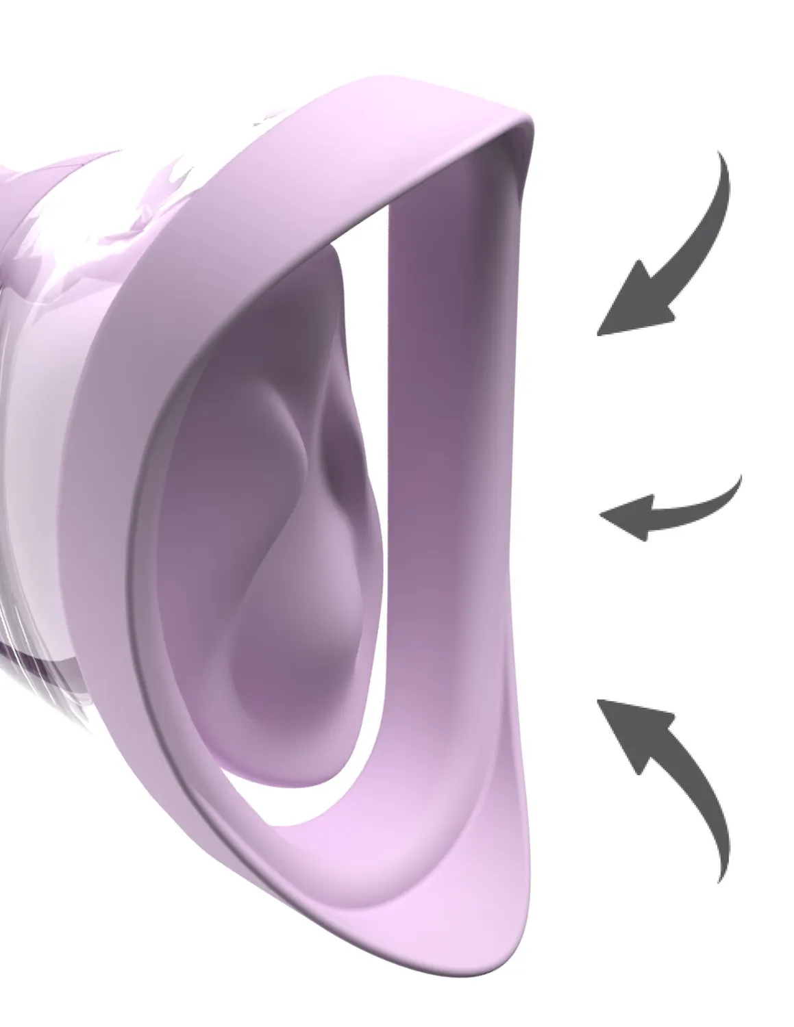 Pipedream Veloura Touch luchtdrukvibrator paars siliconen zuigstand