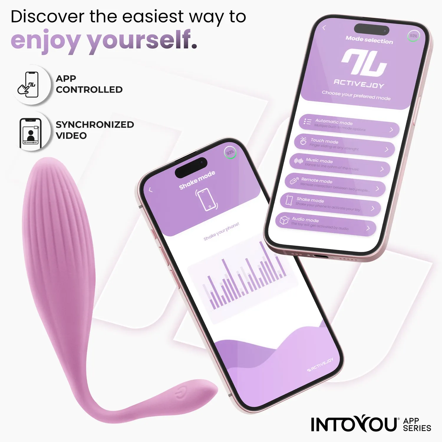 Intoyou tril-ei roterende ballen app paars 20 cm
