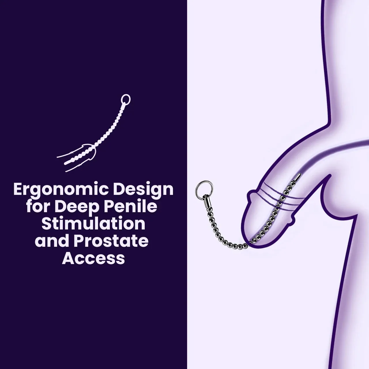 Beisar Priapus urethrasound 4 mm satin silver rvs