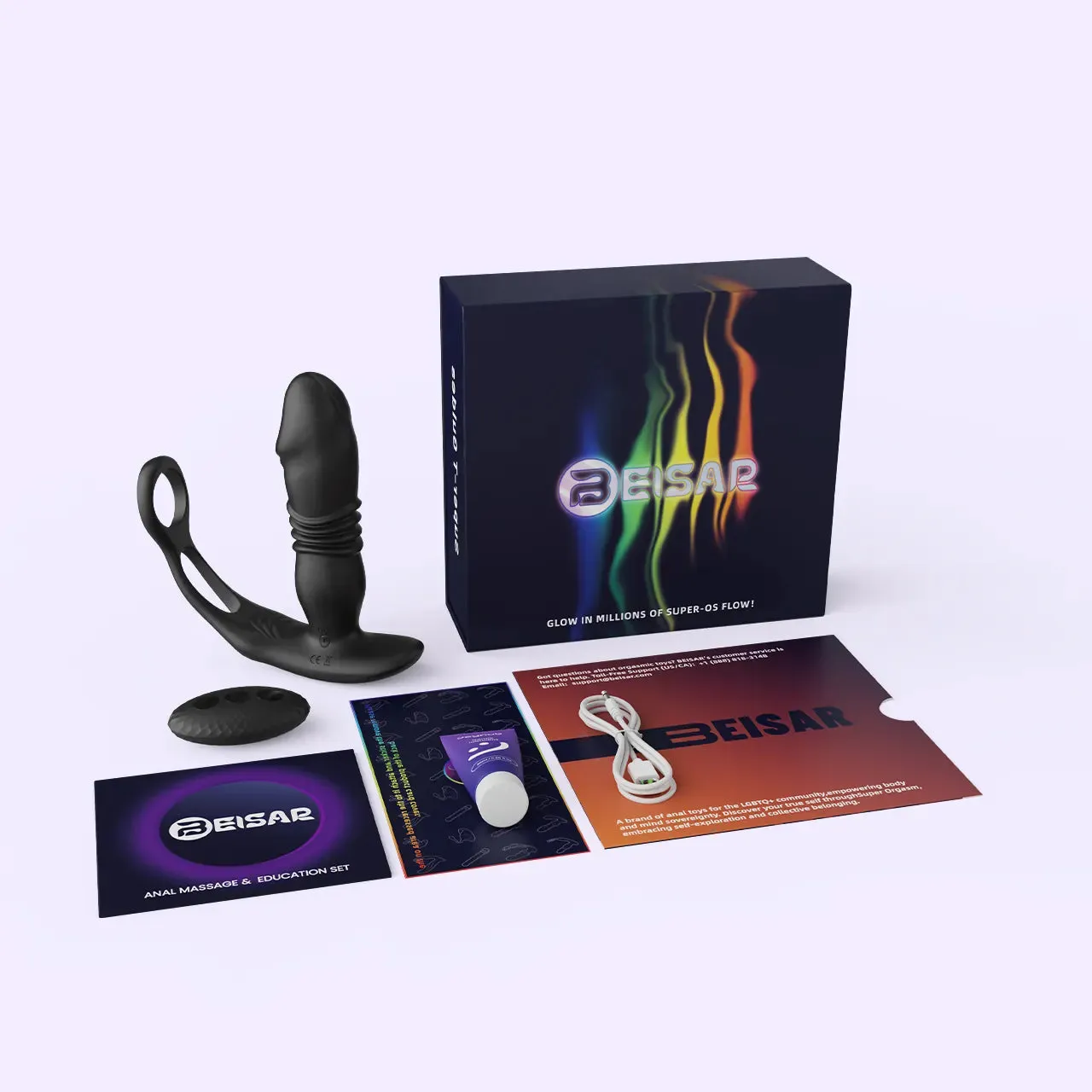 Beisar Petalwish 3 vibrator zwart met 12 trilstanden