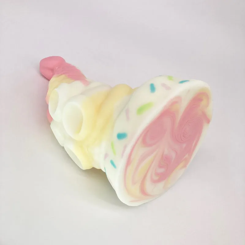 Tentickle Tenton Cake Drip dildo medium handpainted