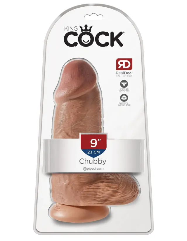Pipedream King Cock 9 Chubby dildo huidskleur extra dik