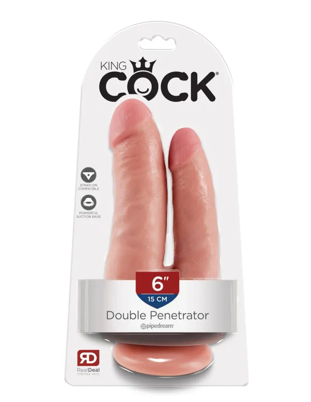 Pipedream King Cock Double Penetrator dubbele dildo 15 cm