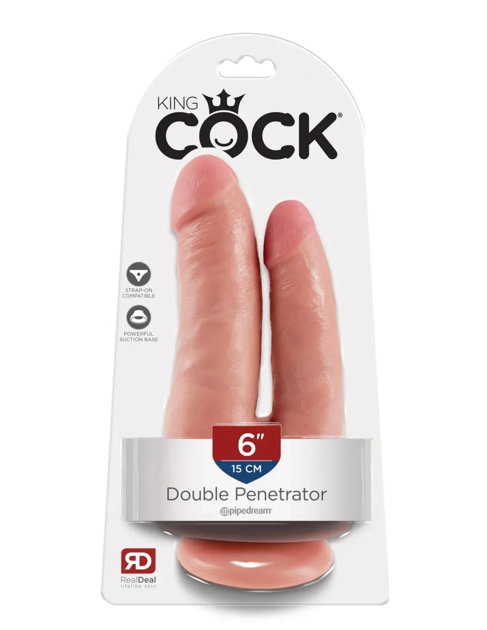 Pipedream King Cock Double Penetrator dubbele dildo 15 cm