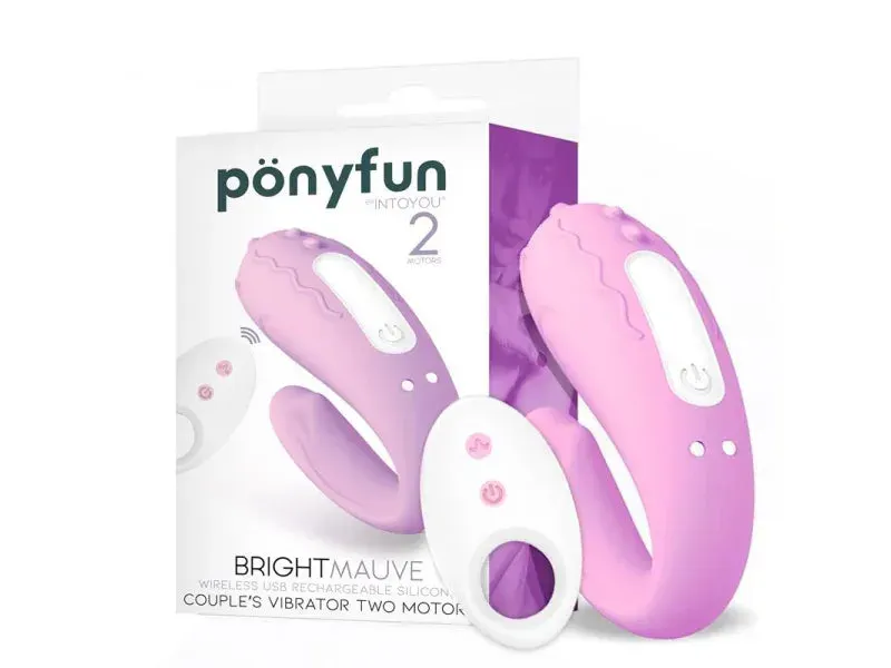 Intoyou Brightmauve Duo Vibrator voor Stellen met Afstandsbediening
