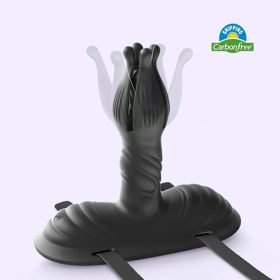 Beisar Pardus opblaasbare dildo zwart met appbediening