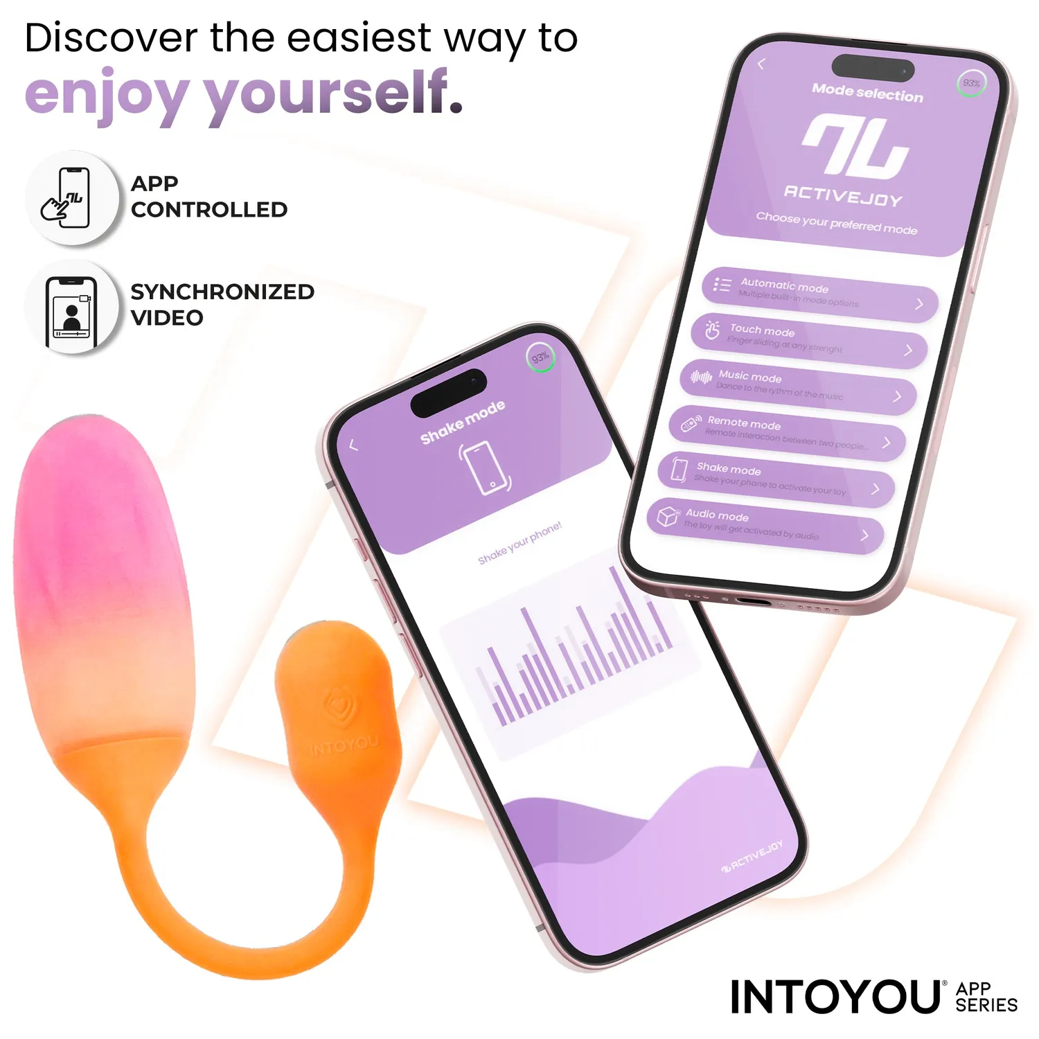 Intoyou NexEgg Vibratie-ei Oranje Roze 10 standen