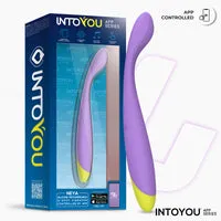 Intoyou Neya G-spot vibrator met app paars gebogen