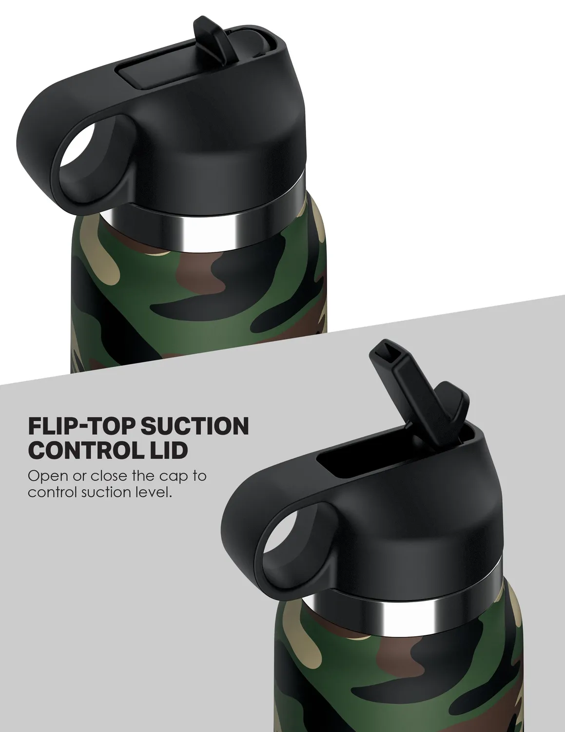 Pipedream Fap Flask Happy Camper stroker fles camo ribbel