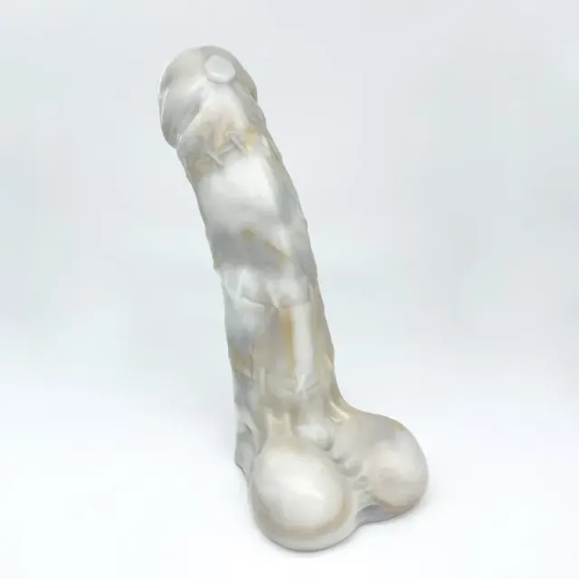 Tentickle Frankie White Marble dildo medium super soft