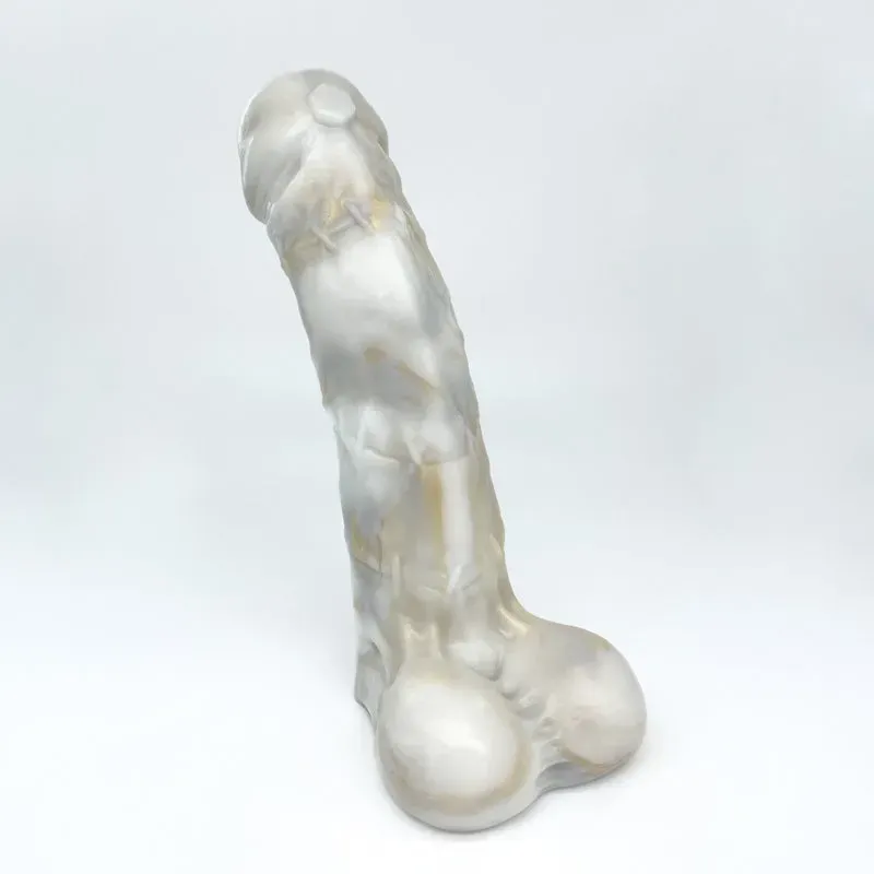 Tentickle Frankie White Marble dildo medium super soft