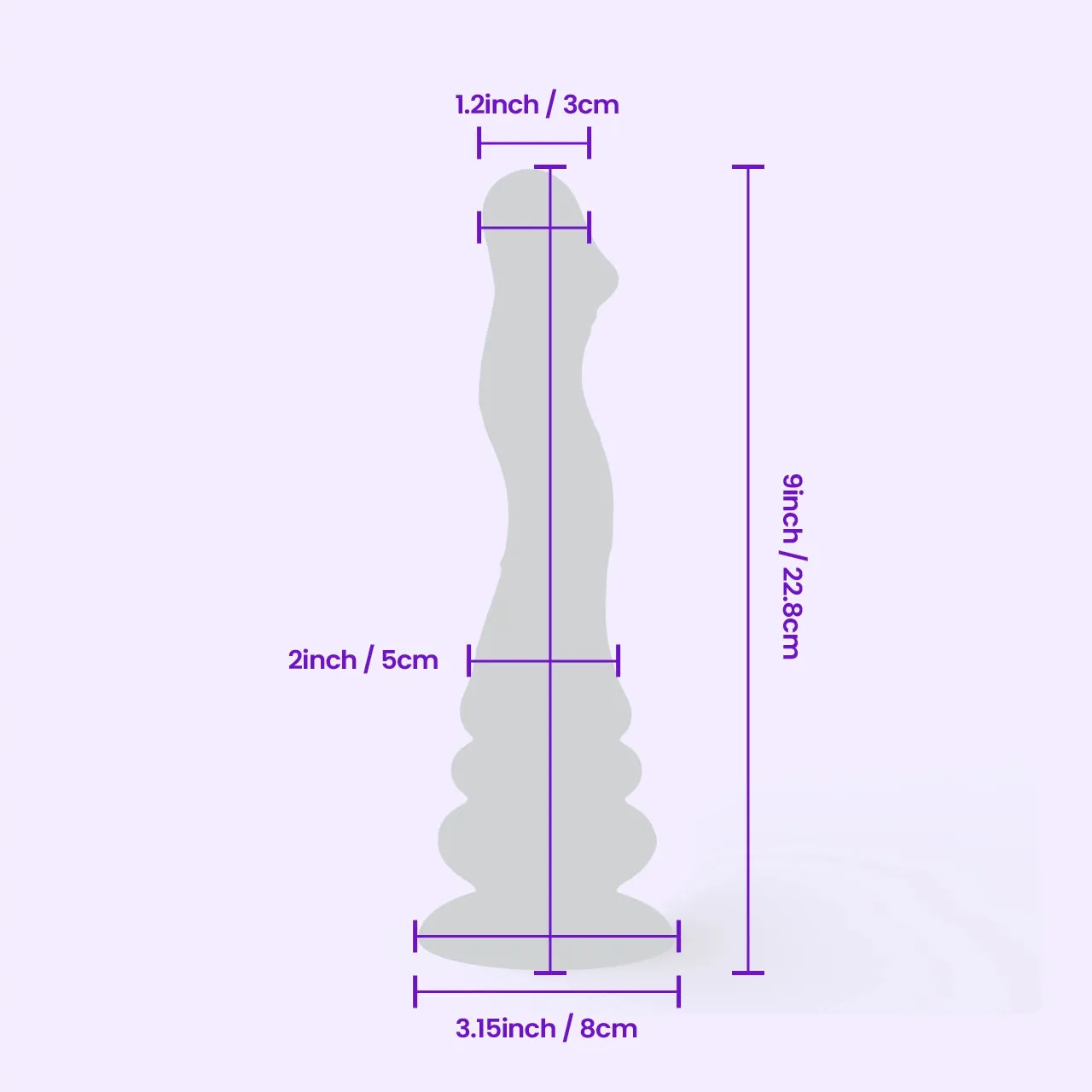 Beisar Pillar vibrerende dildo zwart met zuignap
