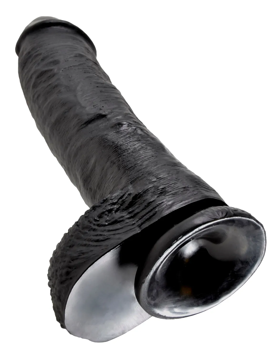 Pipedream King Cock 10 inch dildo met ballen zwart realistisch