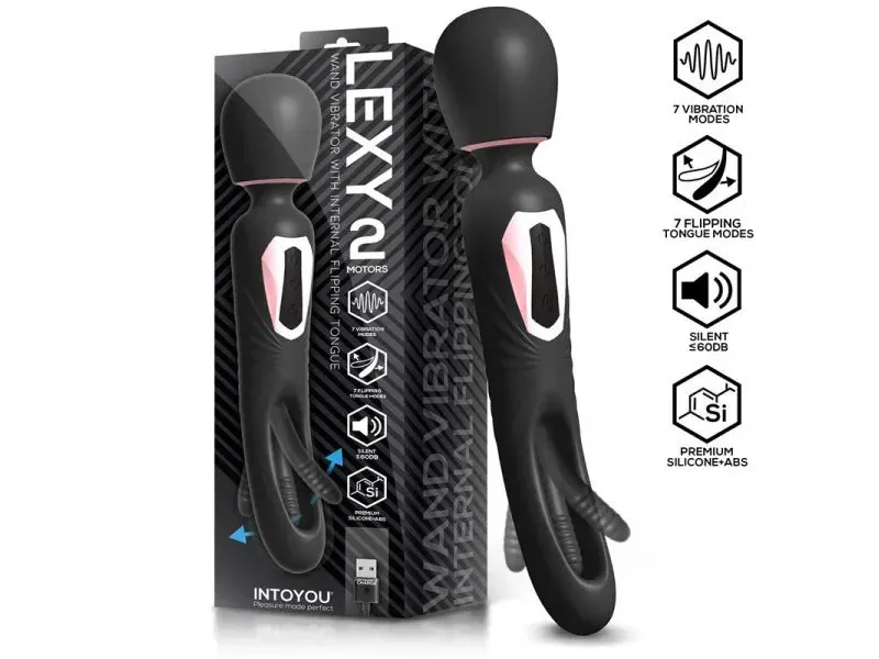 Intoyou Lexy wand vibrator met bewegende tong